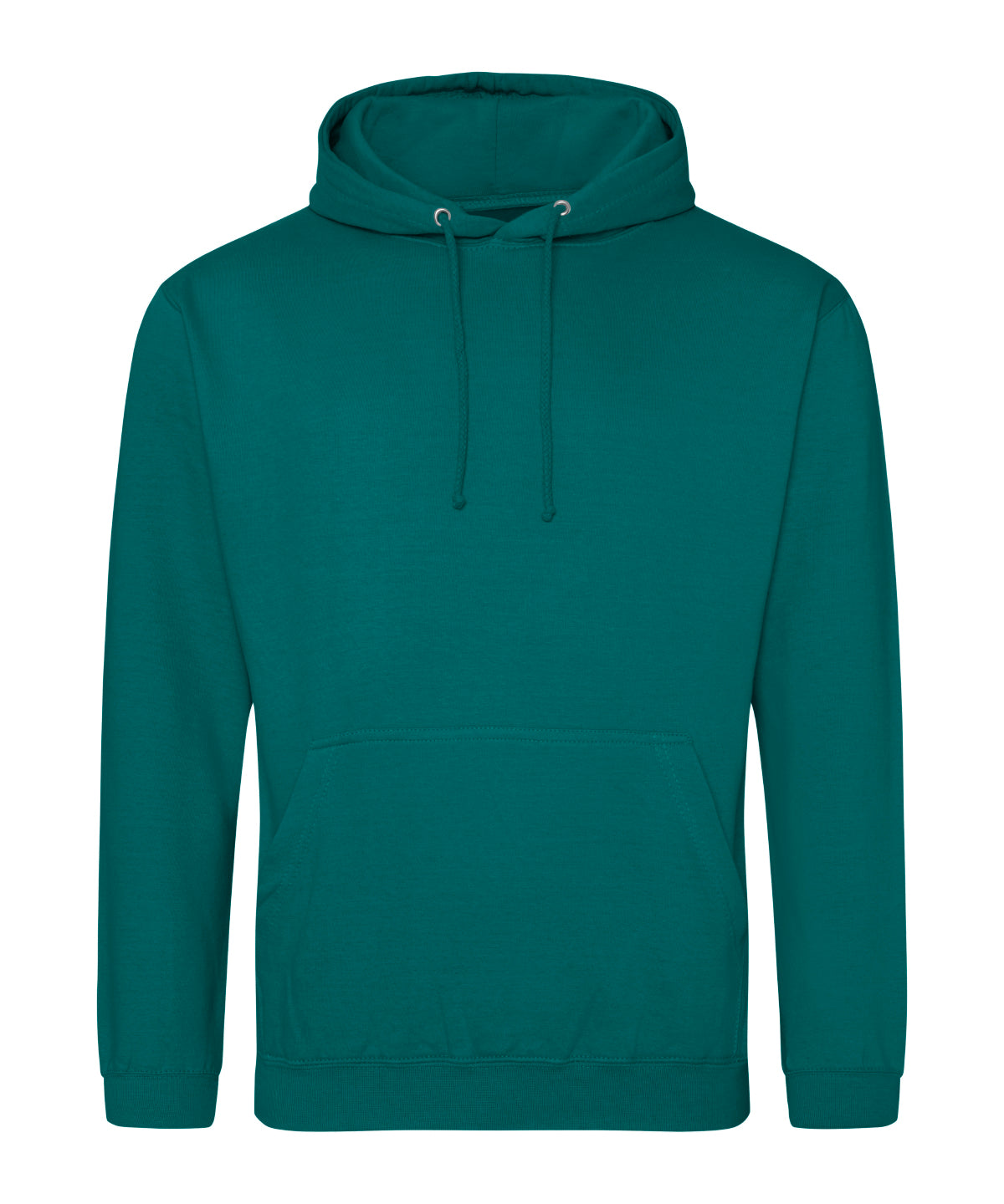 College Hoodie in Jade, front view