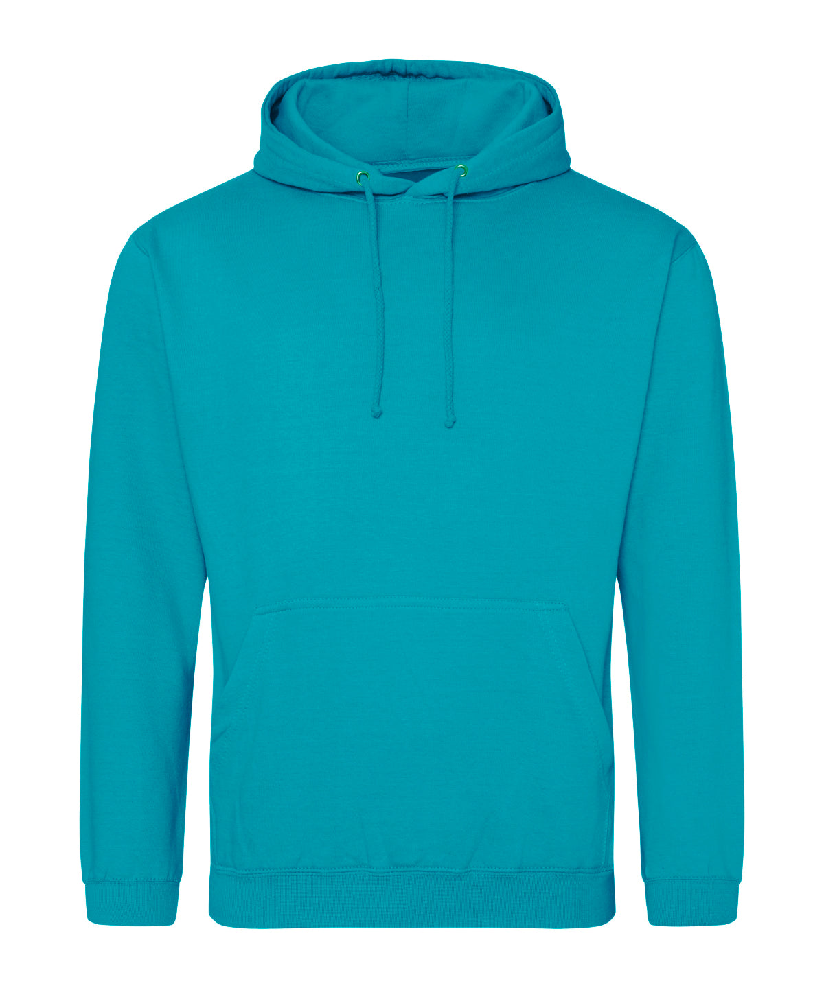 College Hoodie in Lagoon Blue, front view