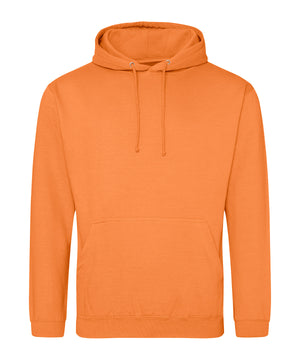 College Hoodie in Light Orange, front view