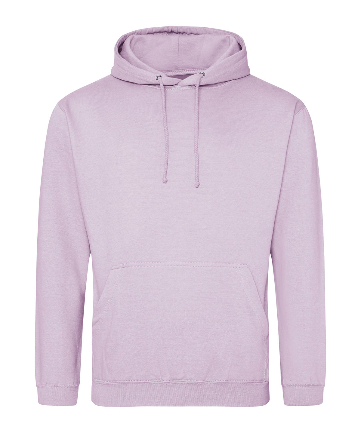 College Hoodie in Lilac, front view