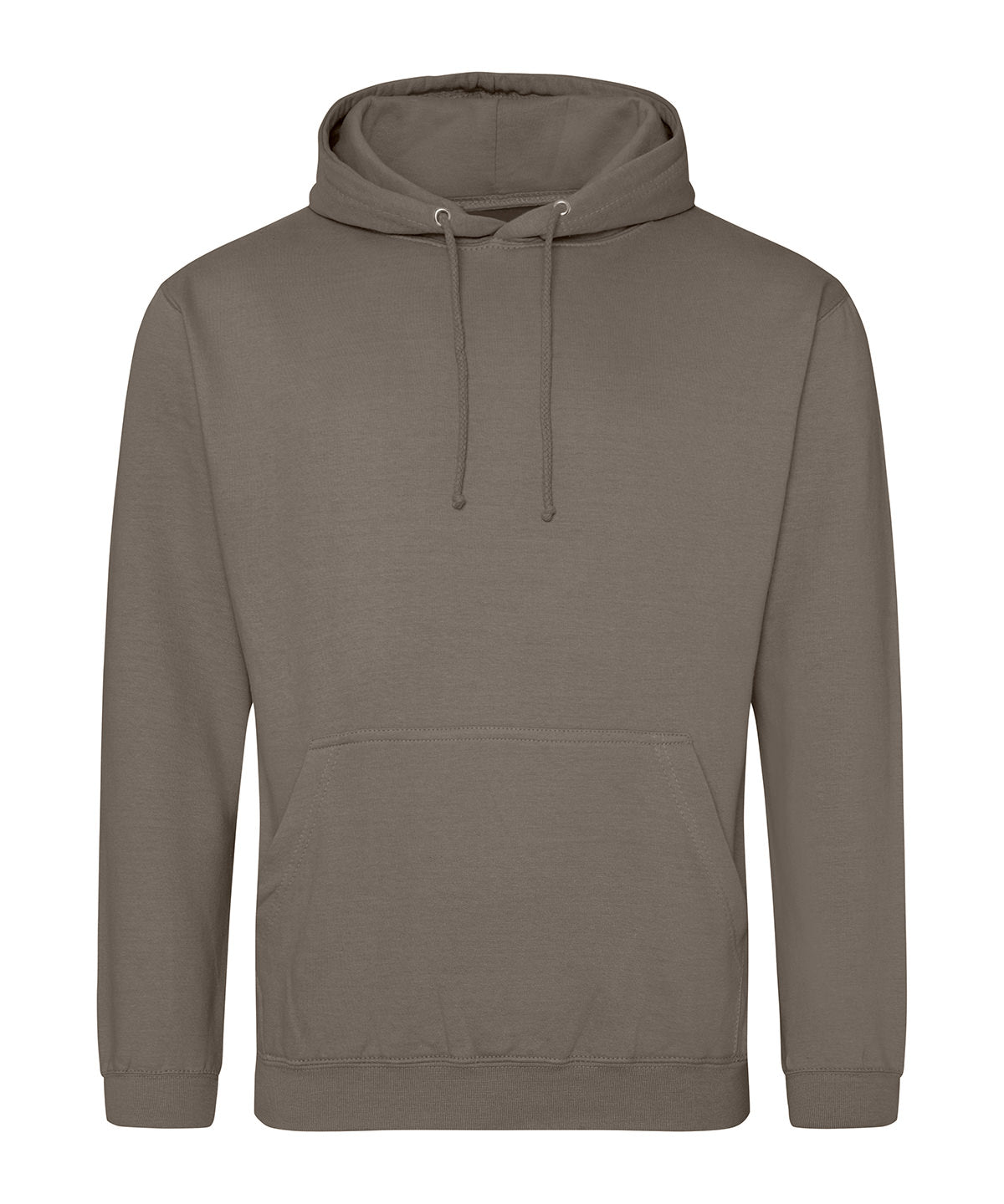 College Hoodie in Natural Clay, front view
