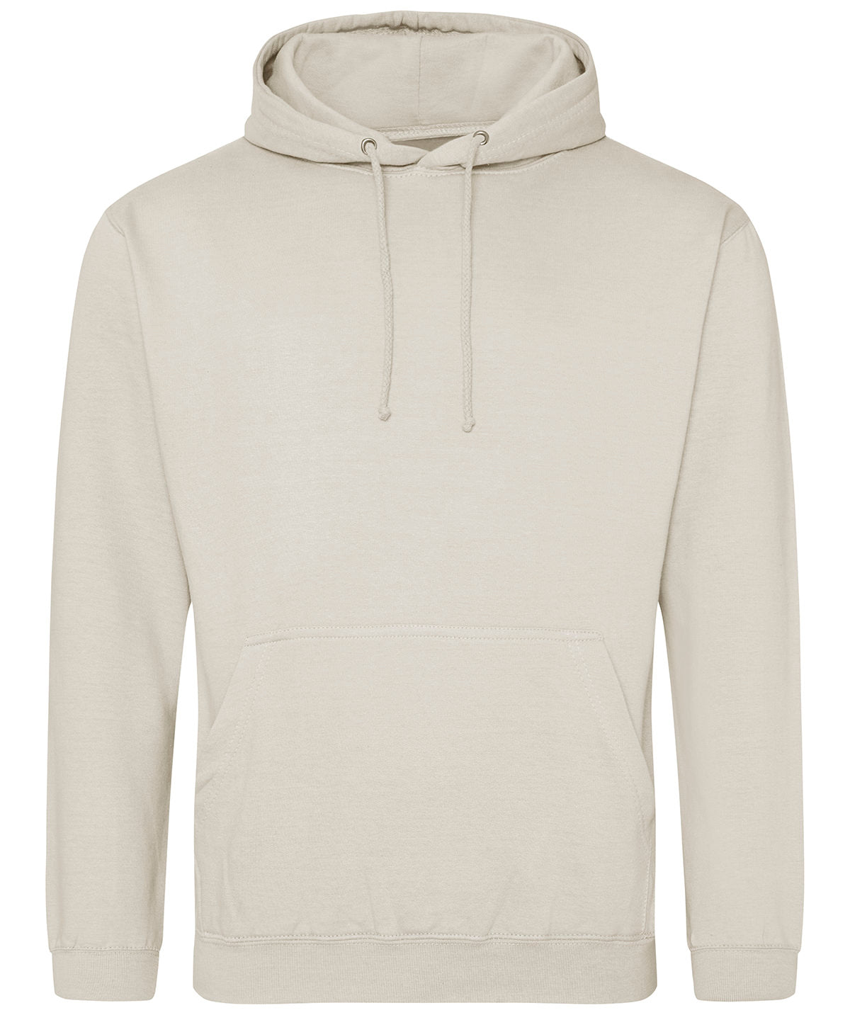 College Hoodie in Natural Stone, front view