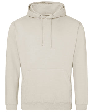 College Hoodie in Natural Stone, front view