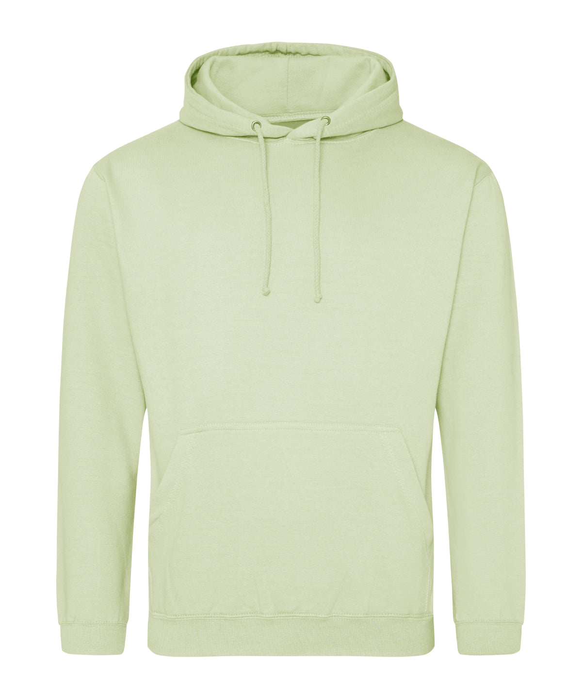 College Hoodie in Pistachio Green, front view