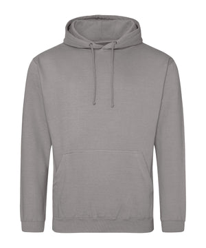 College Hoodie in Platinum Grey, front view