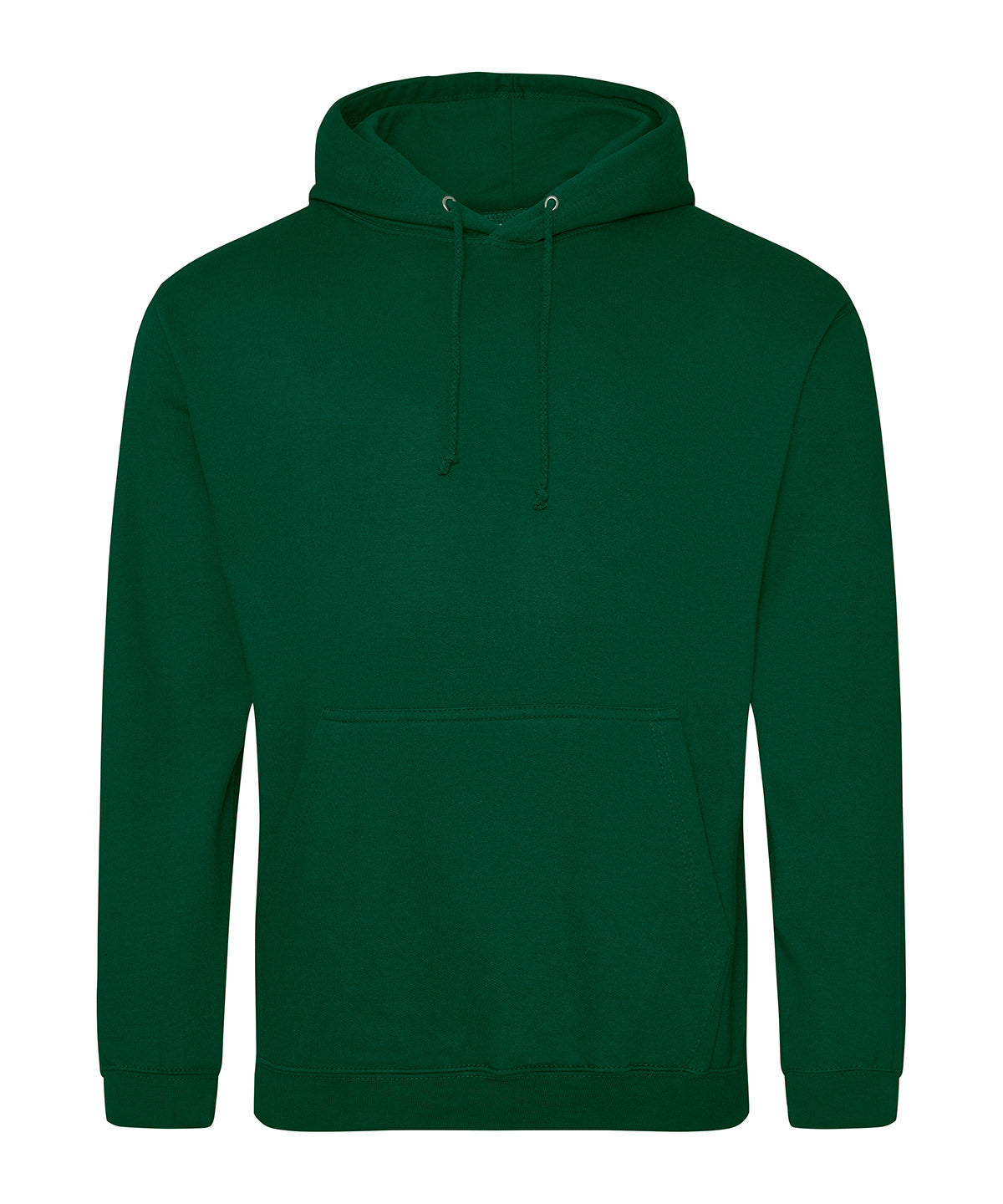 College Hoodie in Rainforest Green, front view
