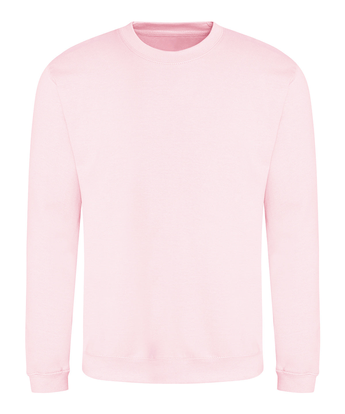 Awdis Sweatshirt in Baby Pink, front view
