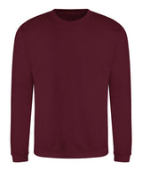 Awdis Sweatshirt in Burgundy, front view
