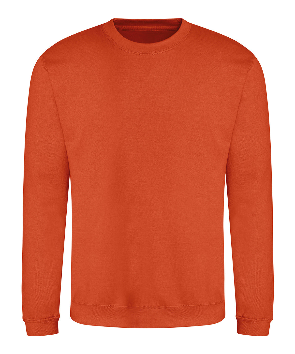 Awdis Sweatshirt in Burnt Orange, front view