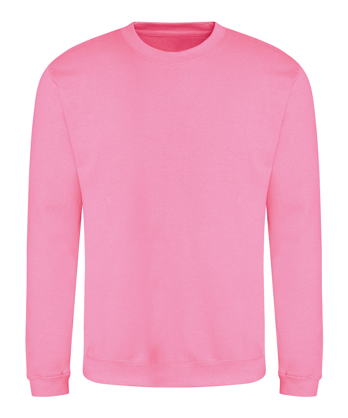 Awdis Sweatshirt in Candyfloss Pink, front view
