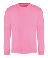 Awdis Sweatshirt in Candyfloss Pink, front view