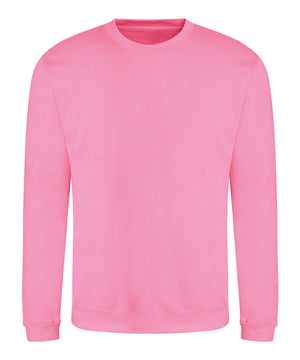 Awdis Sweatshirt in Candyfloss Pink, front view