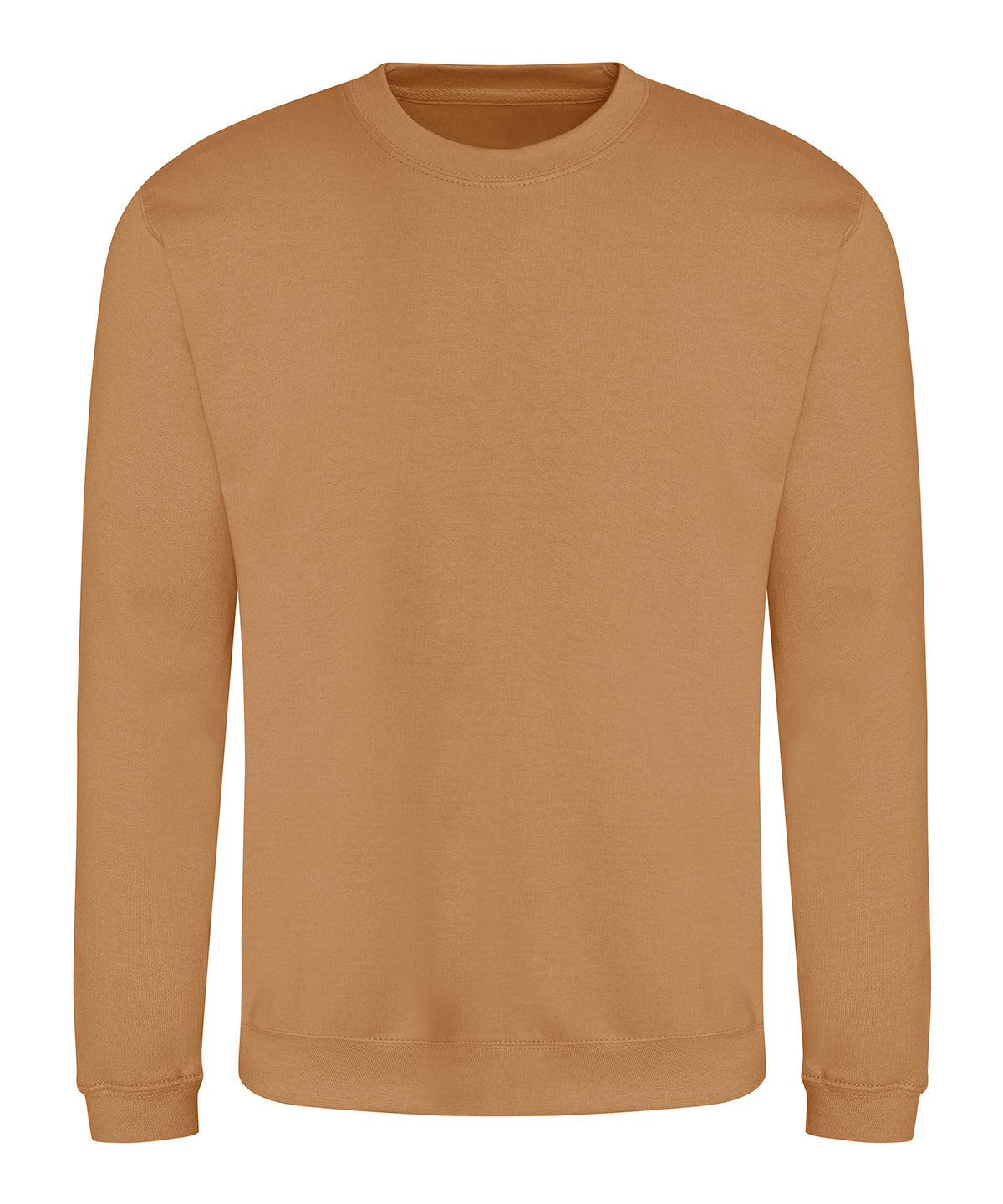 Awdis Sweatshirt in Caramel Latte, front view