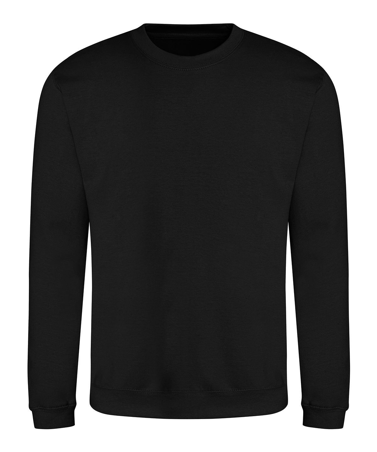 Awdis Sweatshirt in Deep Black, front view