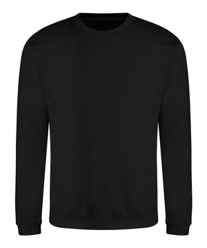 Awdis Sweatshirt in Deep Black, front view