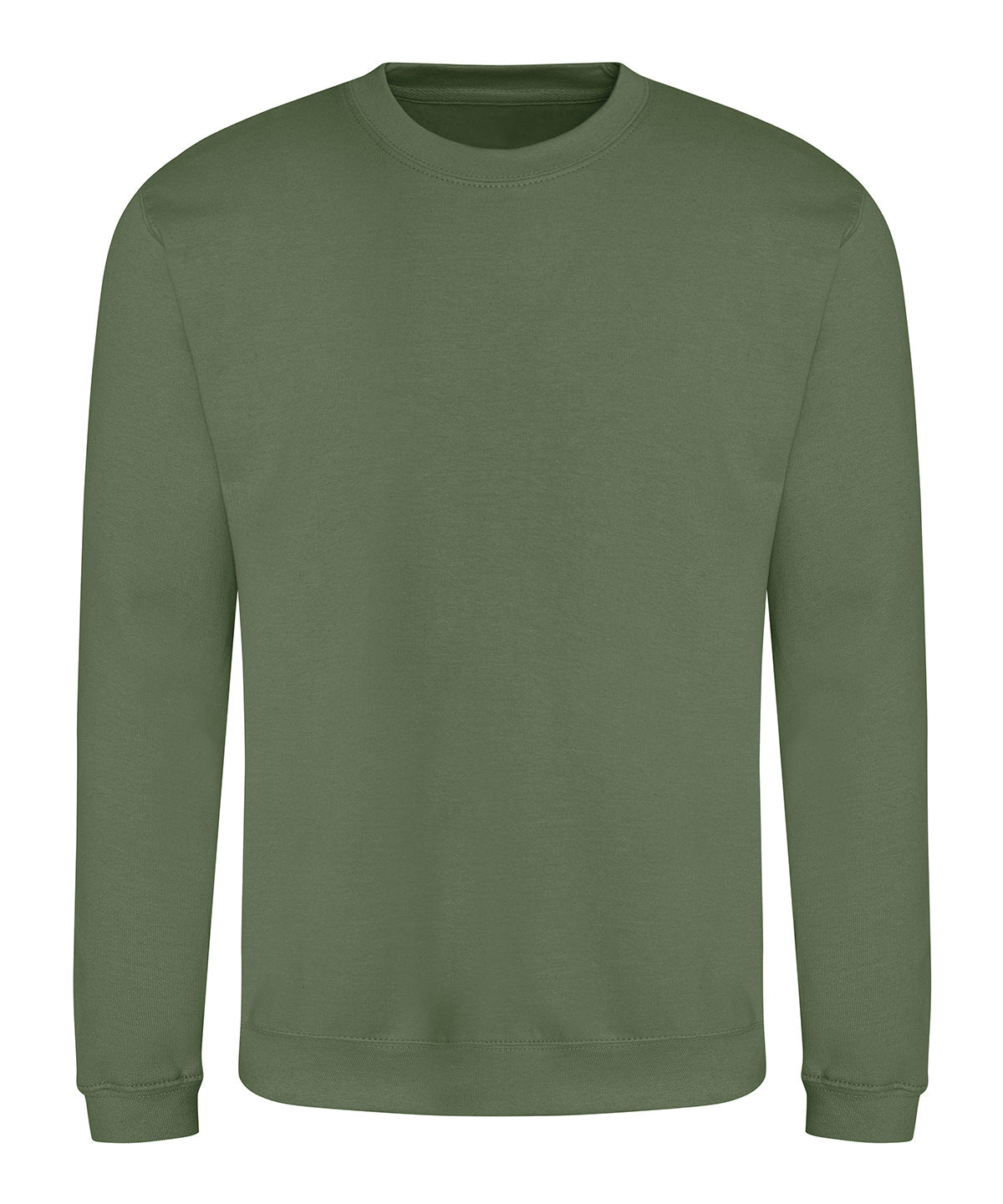 Awdis Sweatshirt in Earthy Green, front view