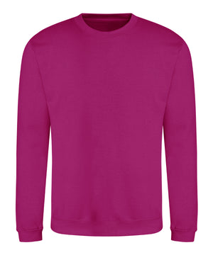 Awdis Sweatshirt in Festival Fuchsia, front view
