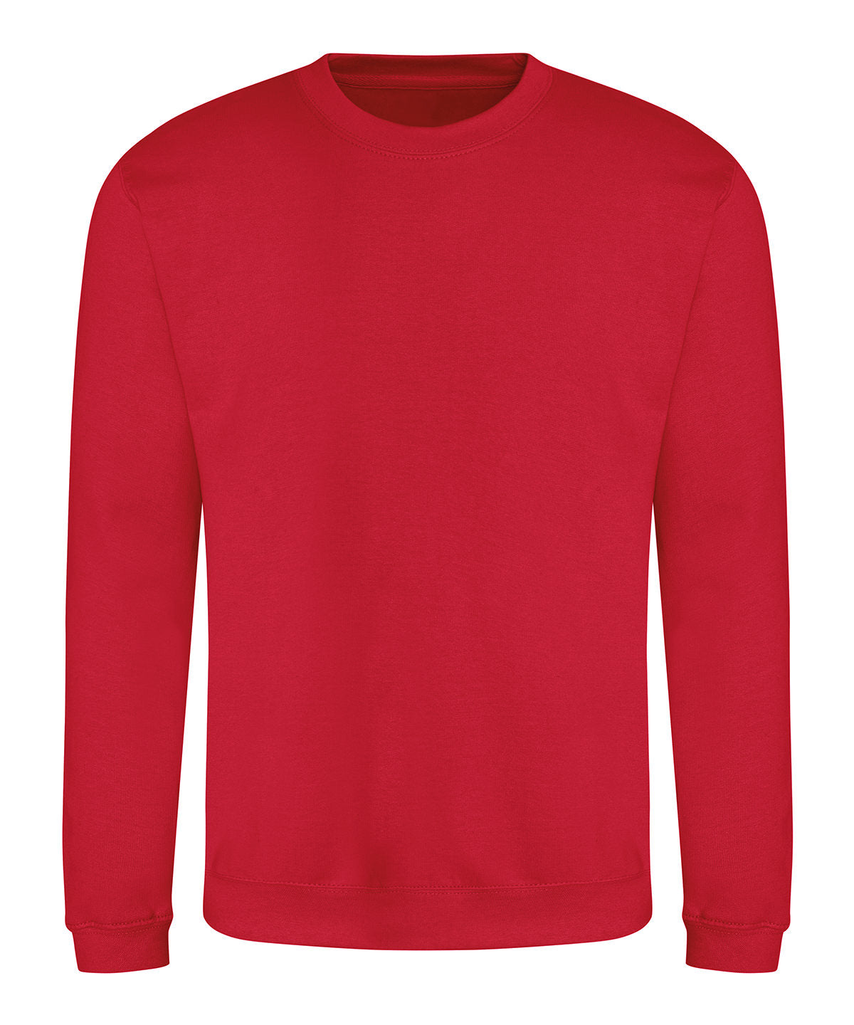 Awdis Sweatshirt in Fire Red, front view