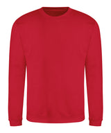 Awdis Sweatshirt in Fire Red, front view