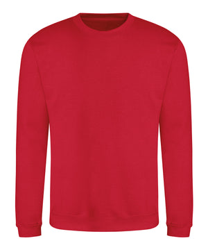 Awdis Sweatshirt in Fire Red, front view