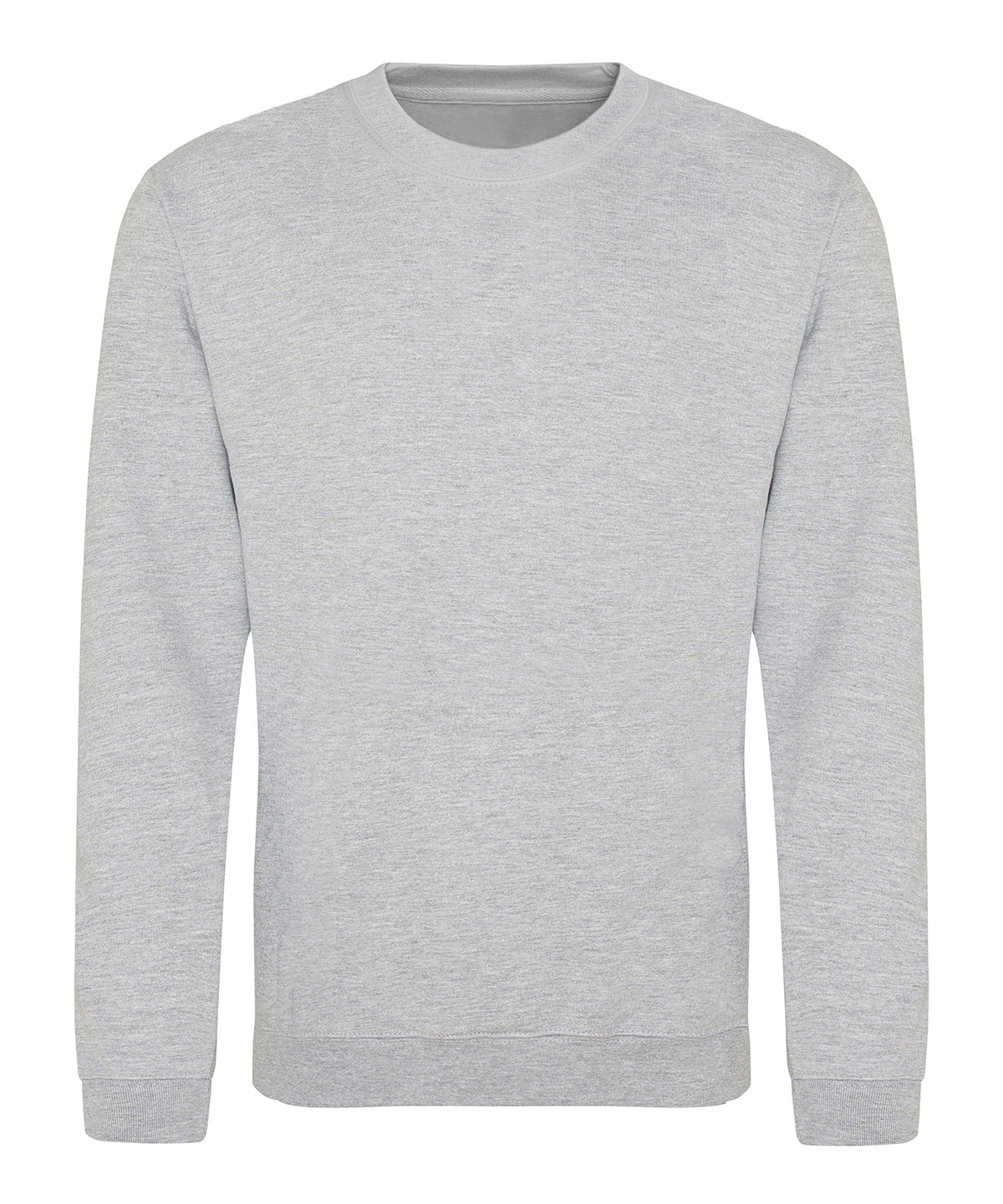 Awdis Sweatshirt in Heather Grey, front view