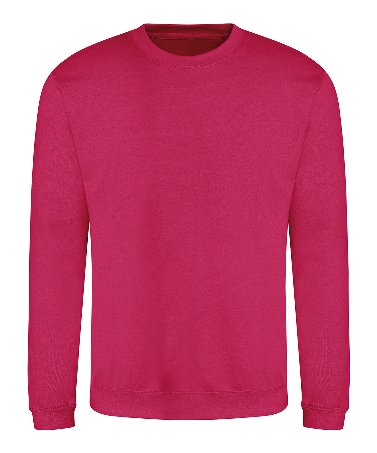 Awdis Sweatshirt in Hot Pink, front view