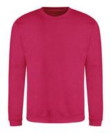 Awdis Sweatshirt in Hot Pink, front view