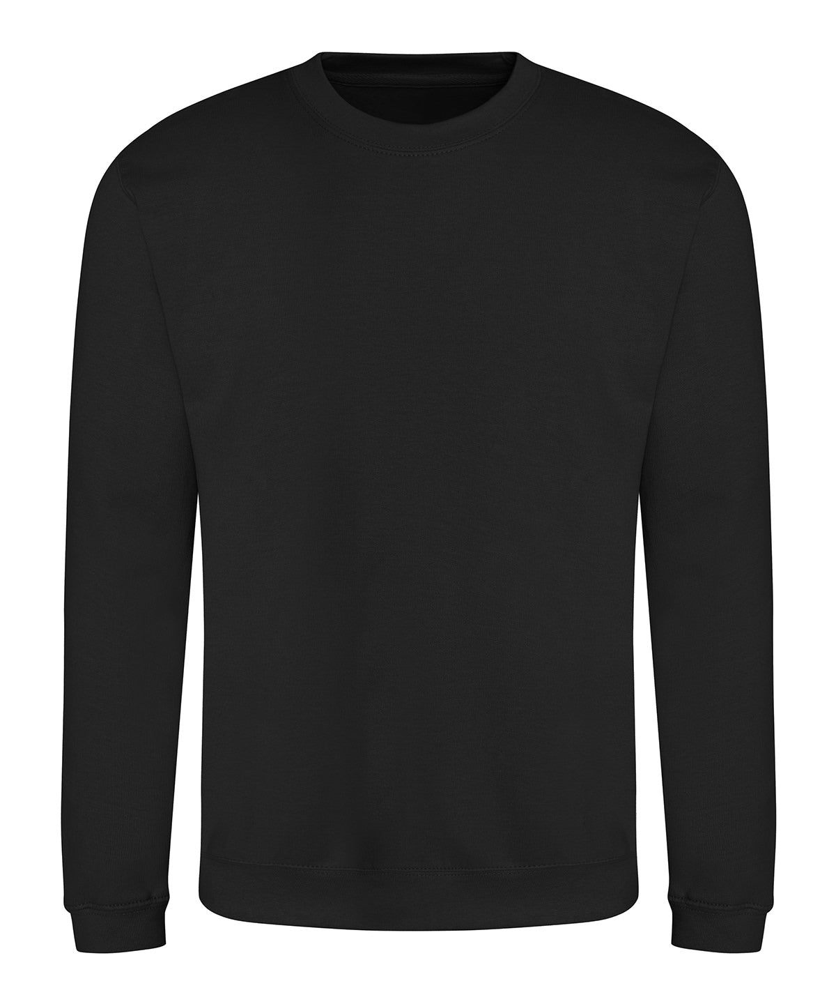 Awdis Sweatshirt in Jet Black, front view
