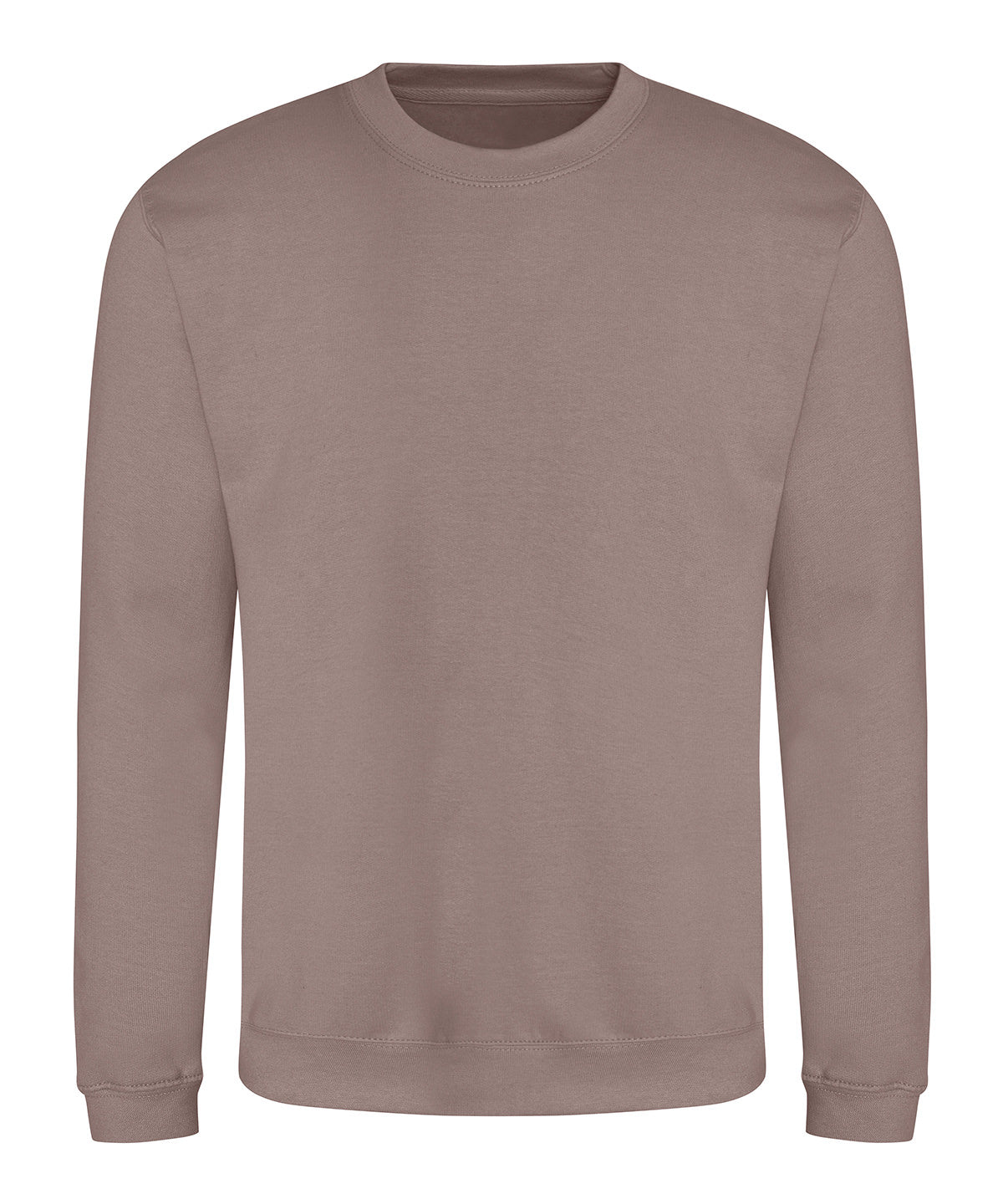 Awdis Sweatshirt in Mocha Brown, front view
