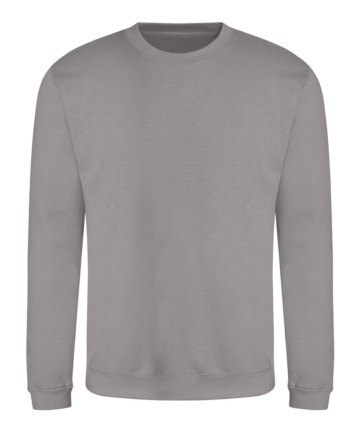 Awdis Sweatshirt in Platinum Grey, front view
