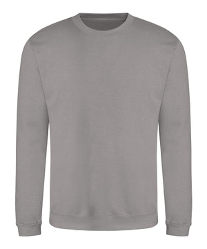 Awdis Sweatshirt in Platinum Grey, front view
