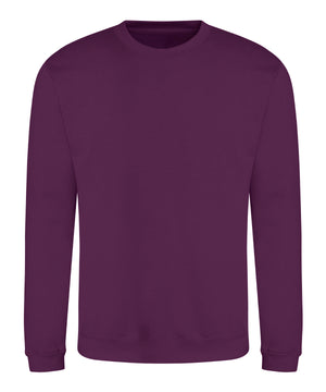 Awdis Sweatshirt in Plum, front view
