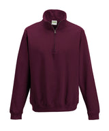 Sophomore ¼ Zip Sweatshirt in Burgundy, front view