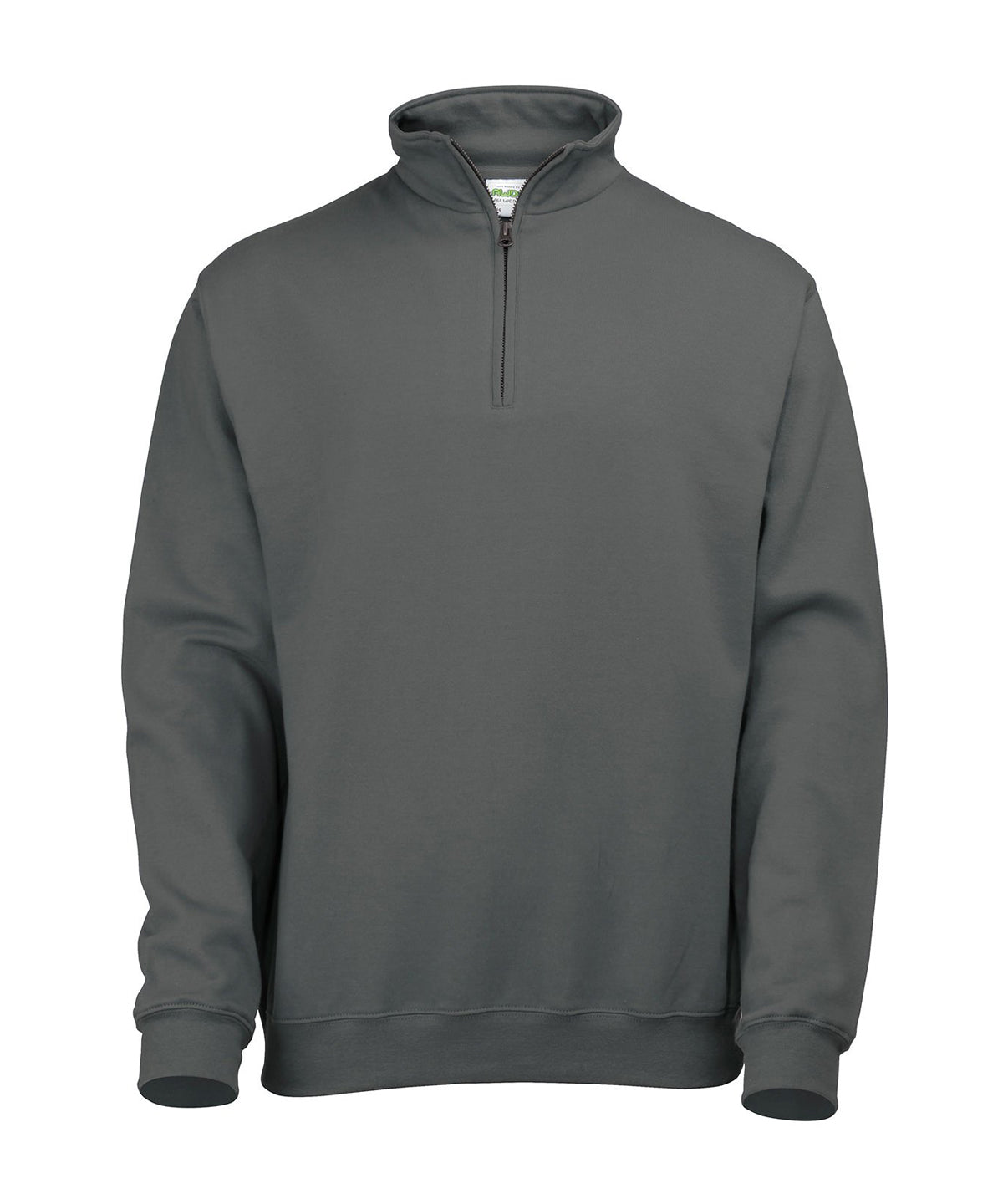 Sophomore ¼ Zip Sweatshirt in Charcoal, front view