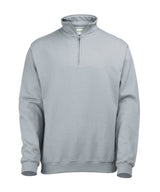Sophomore ¼ Zip Sweatshirt in Heather Grey, front view