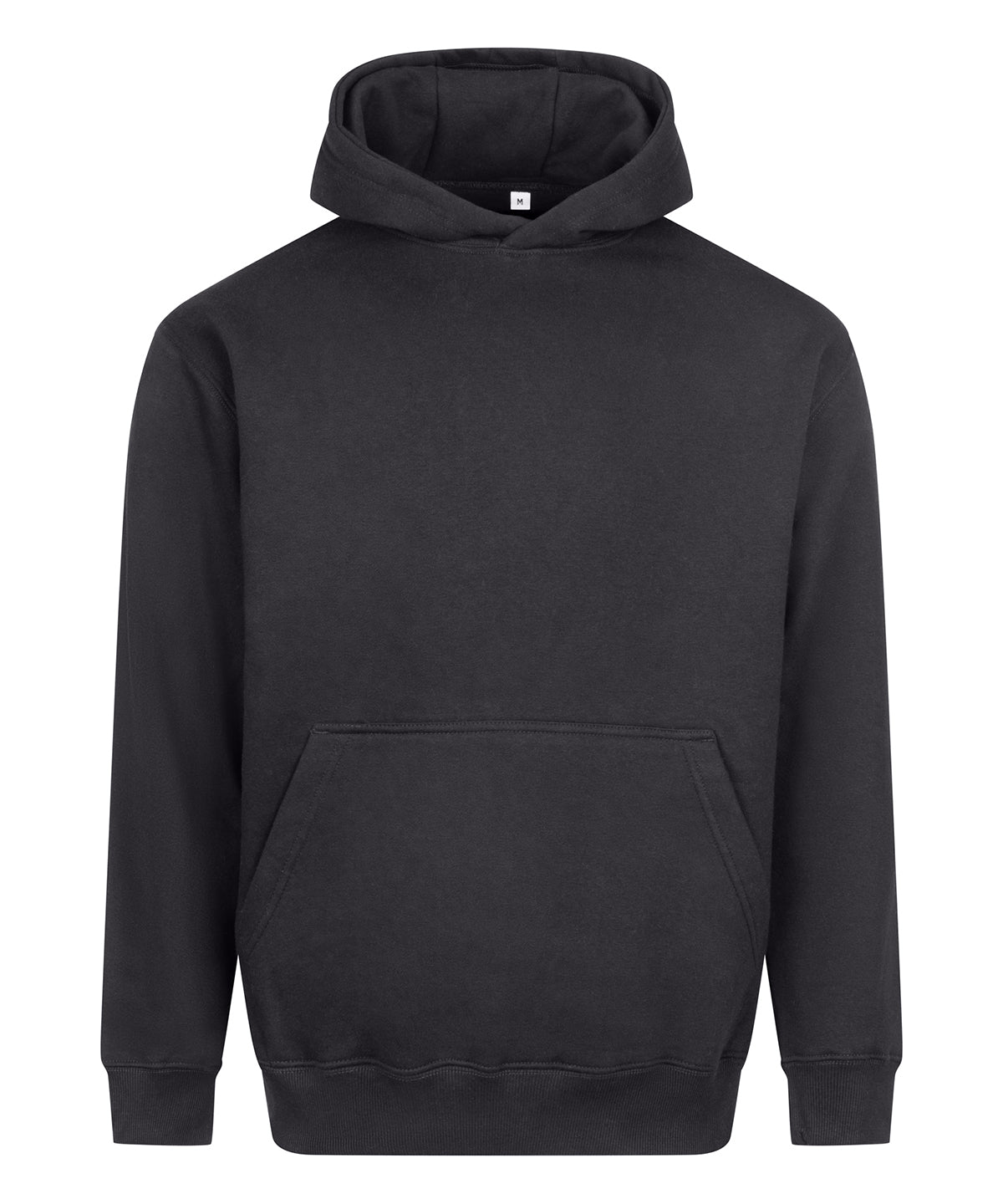 Vision Heavyweight Hoodie in Solid Charcoal, front view