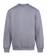 Vision Heavyweight Sweat in Heather Grey, front view