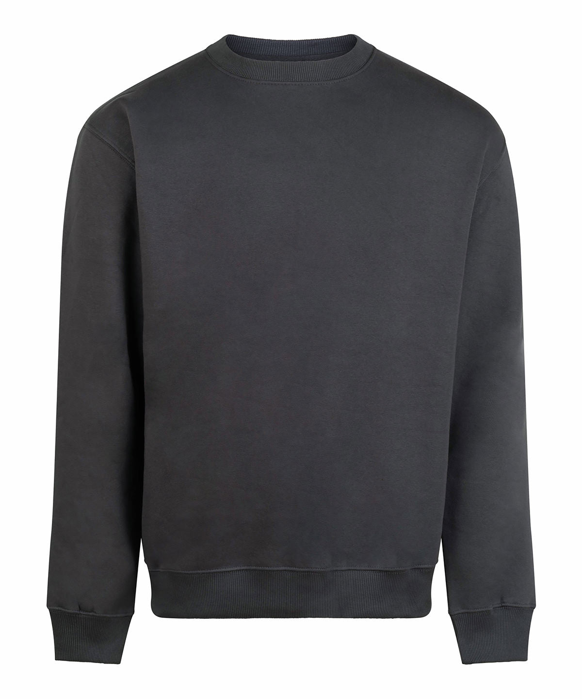 Vision Heavyweight Sweat in Solid Charcoal, front view
