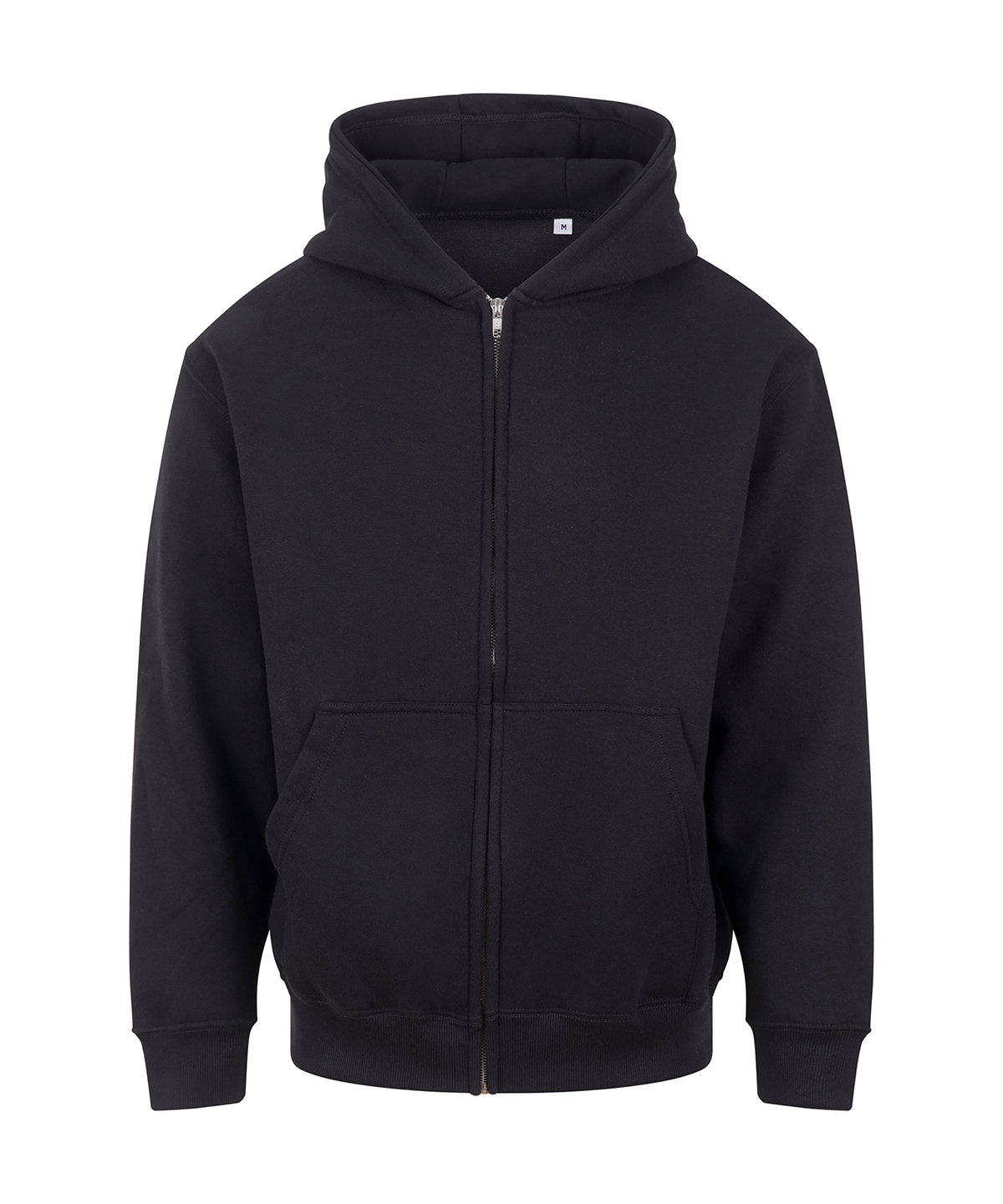 Vision Heavyweight Zoodie in Deep Black, front view