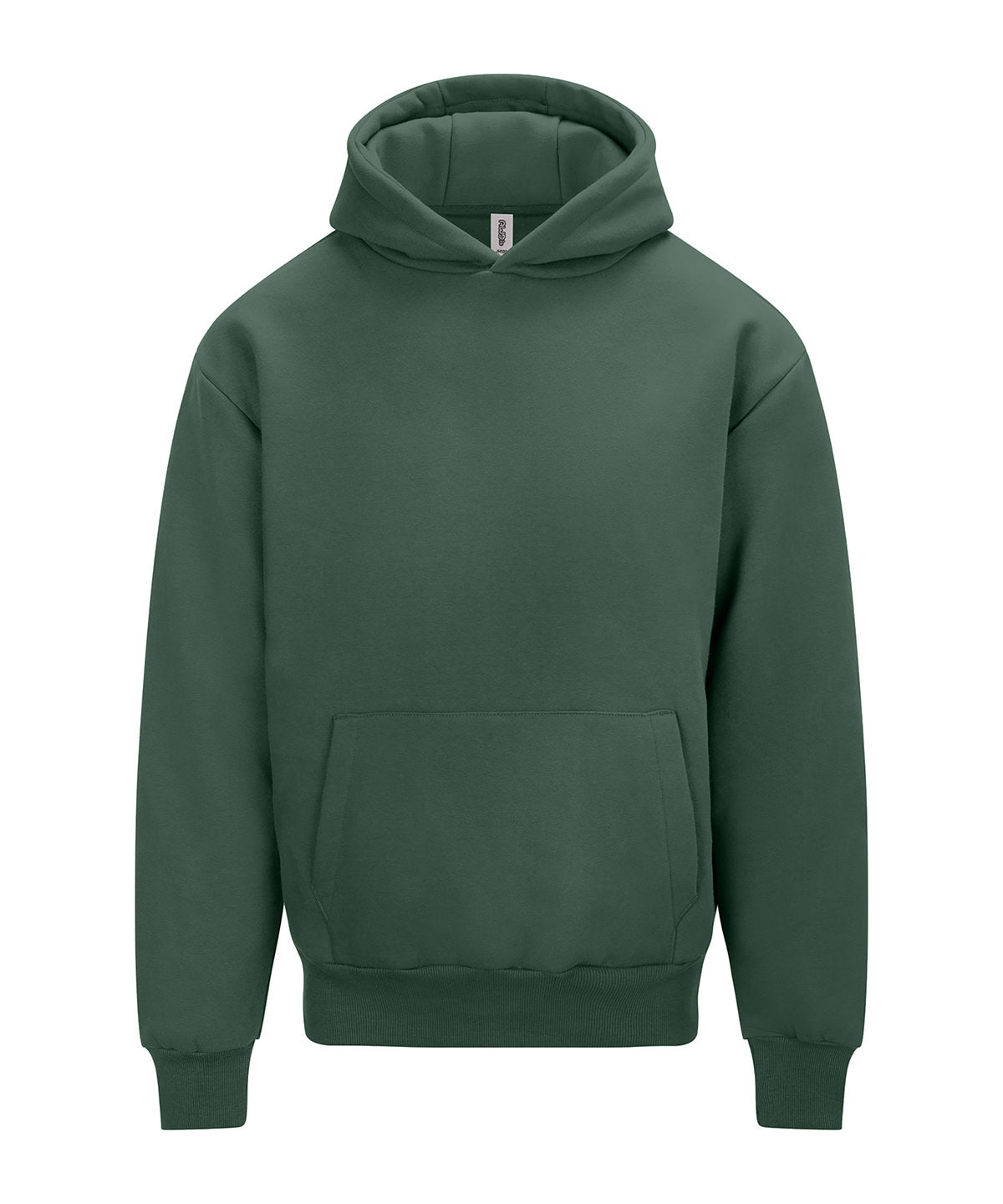 Signature Heavyweight Hoodie in Bottle Green, front view