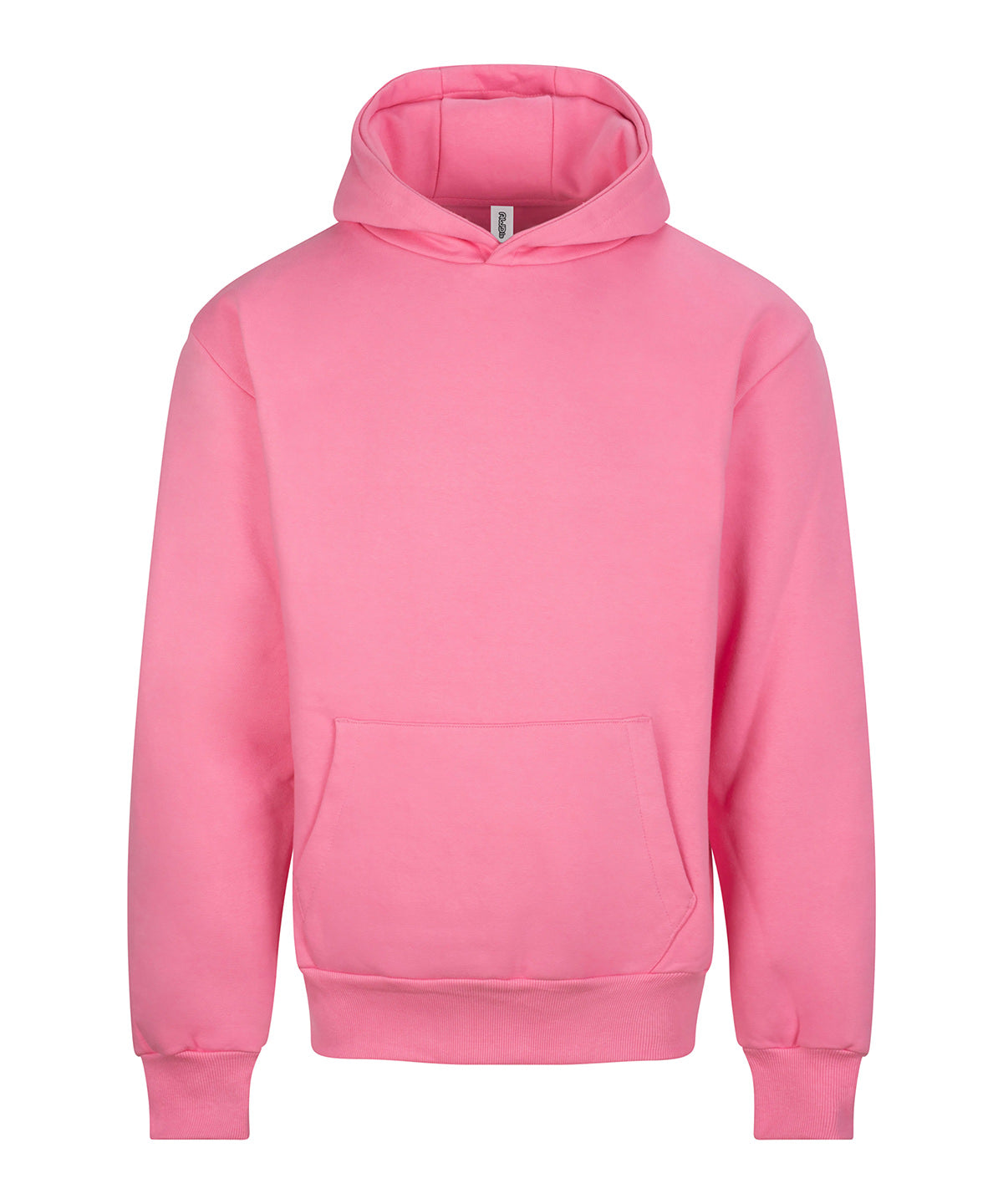 Signature Heavyweight Hoodie in Bubblegum Pink, front view