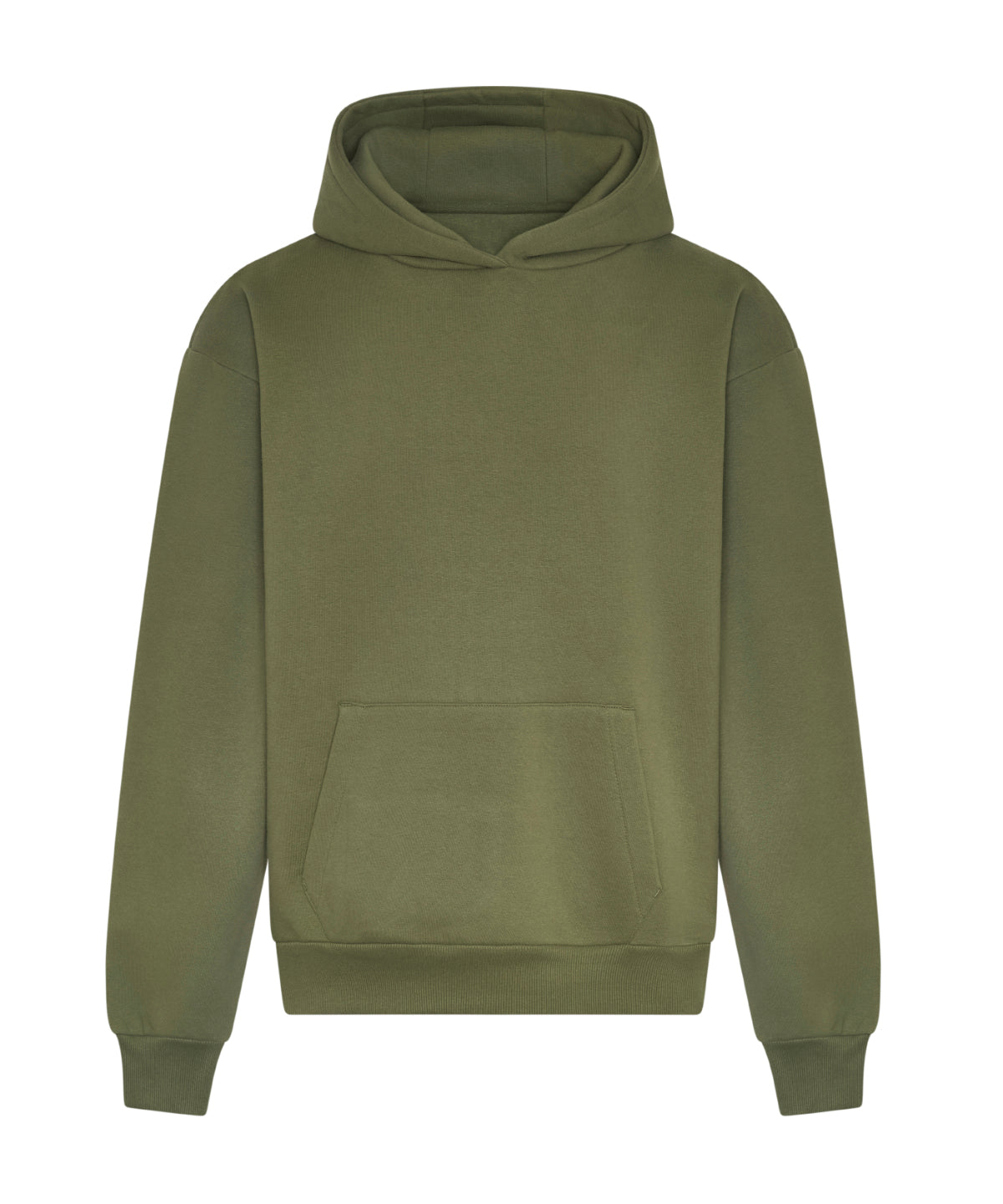 Signature Heavyweight Hoodie in Earthy Green, front view