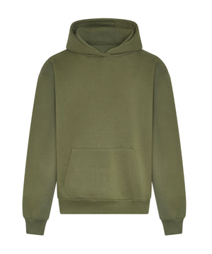Signature Heavyweight Hoodie in Earthy Green, front view