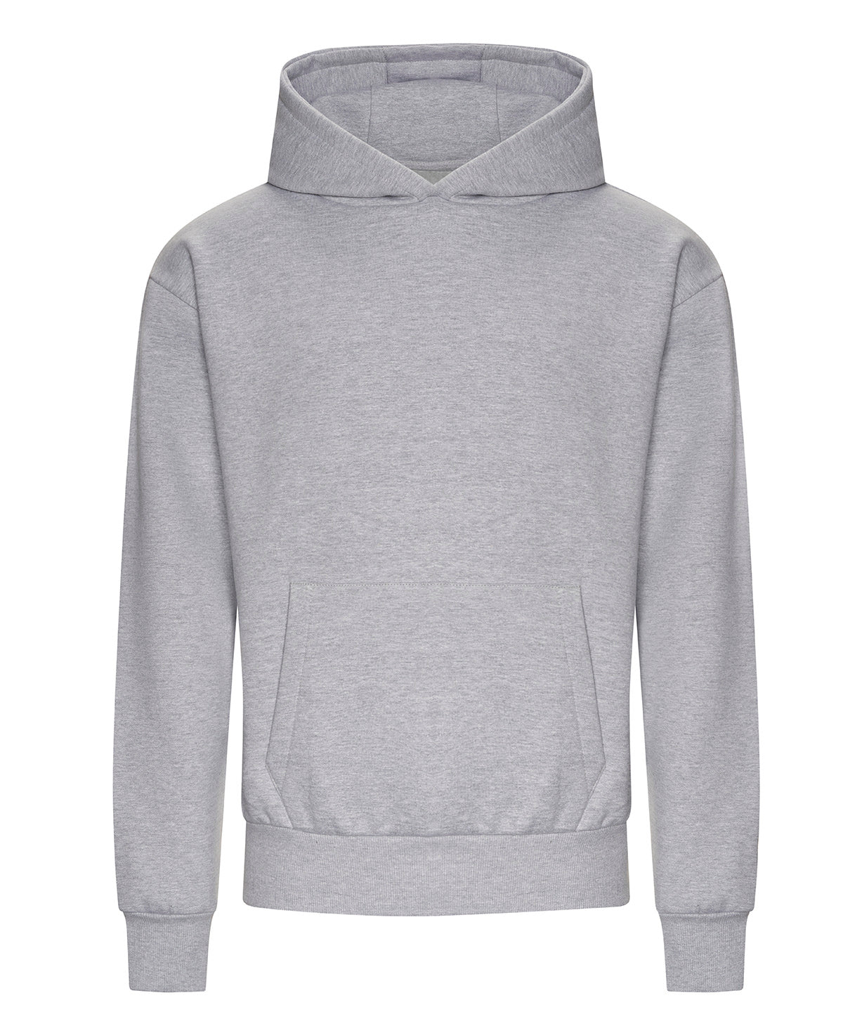 Signature Heavyweight Hoodie in Heather Grey, front view