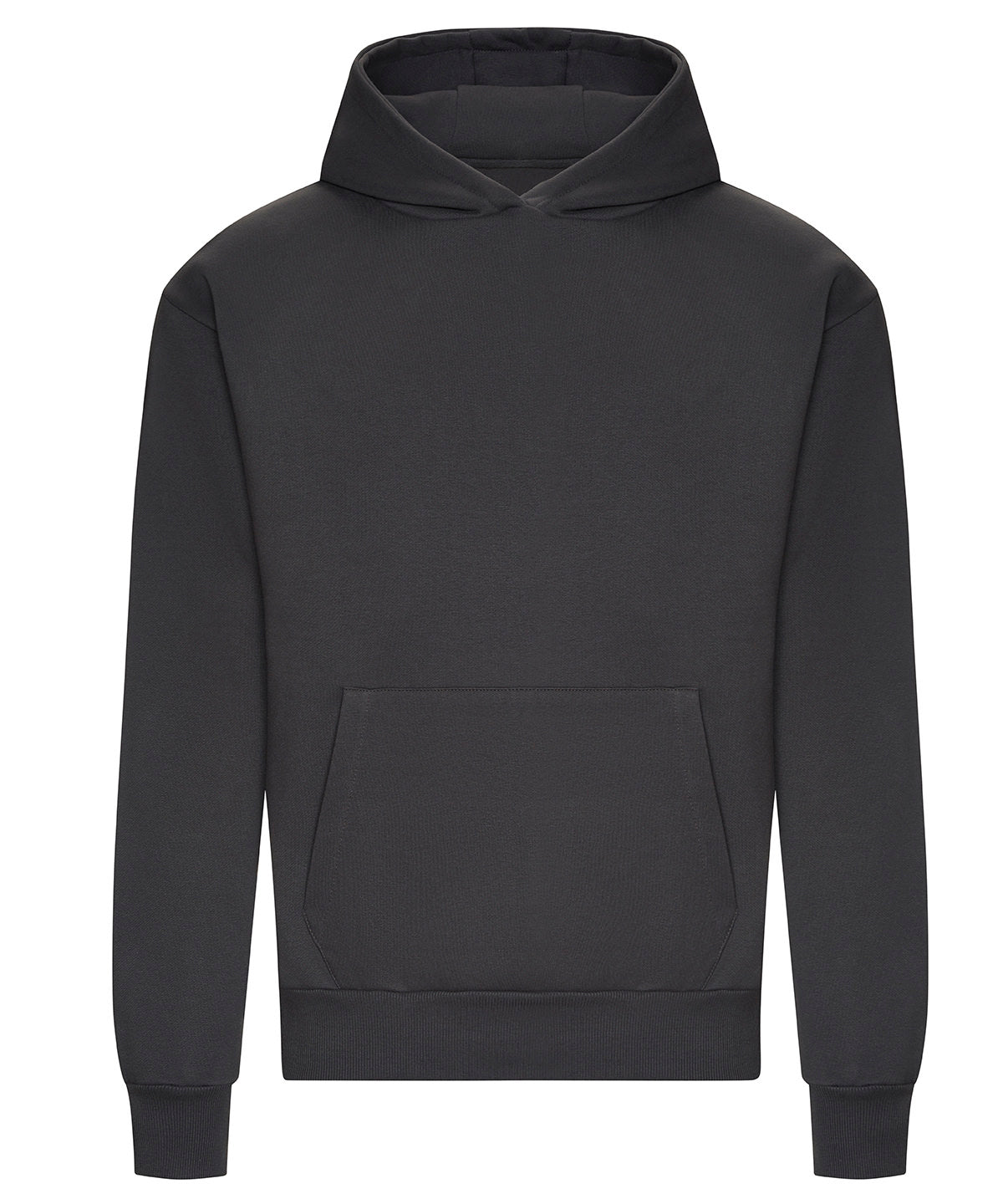Signature Heavyweight Hoodie in Solid Charcoal, front view