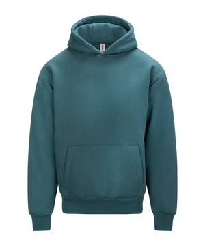 Signature Heavyweight Hoodie in Teal, front view