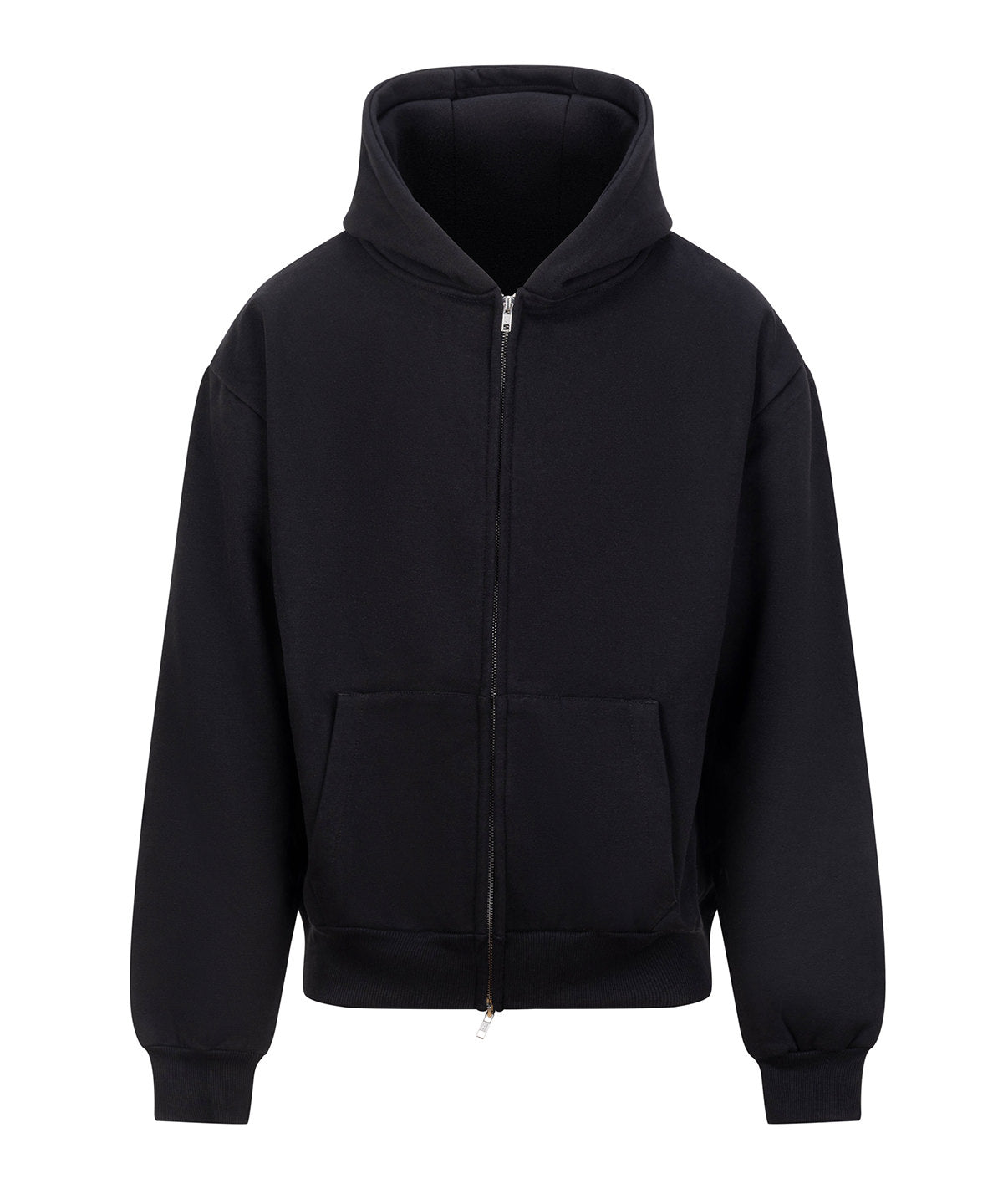 Signature Heavyweight Zoodie in Deep Black, front view