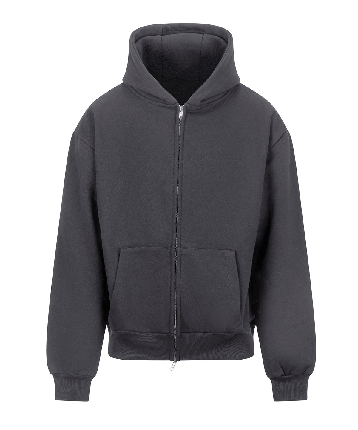 Signature Heavyweight Zoodie in Solid Charcoal, front view