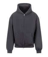 Signature Heavyweight Zoodie in Solid Charcoal, front view