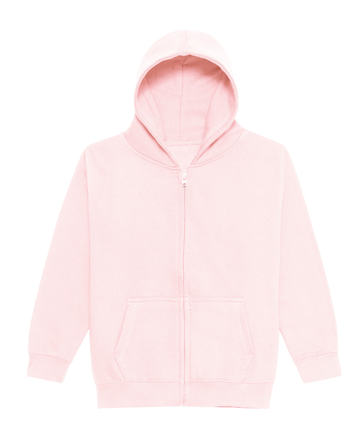 Kids Zoodie in Baby Pink, front view